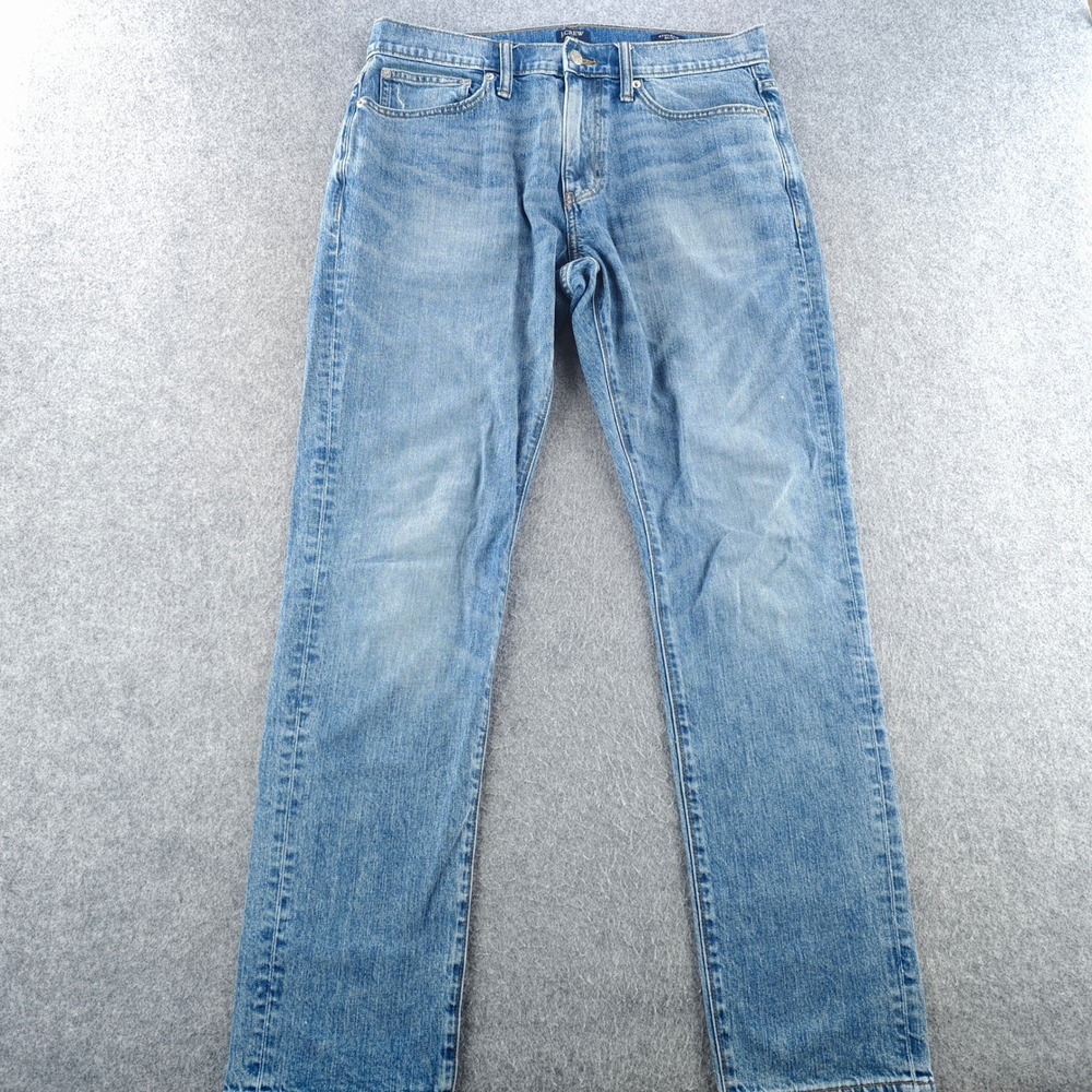 J Crew Athletic Slim Jeans Mens 33x32 Blue Denim Flex Re-Imagined Stretch Pants